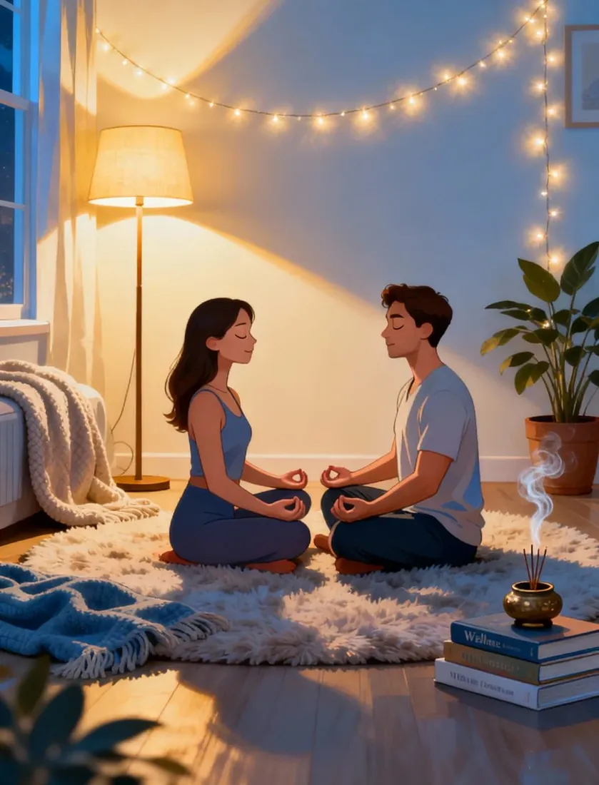 A couple at home
